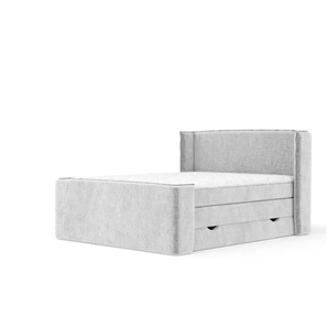 maison de rêve Boxspringbett mit Stauraum   ¦ grau ¦ Maße (cm): B: 218 H: 117