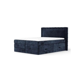 maison de rêve Boxspringbett mit Stauraum   ¦ grün ¦ Maße (cm): B: 207 H: 123