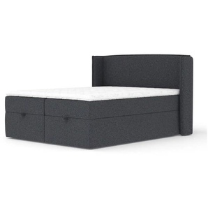 maison de rêve Boxspringbett mit Stauraum Passion ¦ schwarz ¦ Maße (cm): B: 178 H: 117
