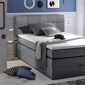 Boxspringbett New Bedford 2, anthrazit, 120 x 200 cm