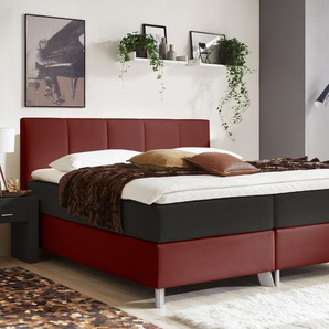 Boxspringbett Oceanside, taupe, 140x200 cm, H2 bis 90kg