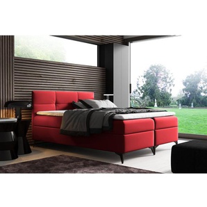 Boxspringbett Percie mit Topper und Bettkasten