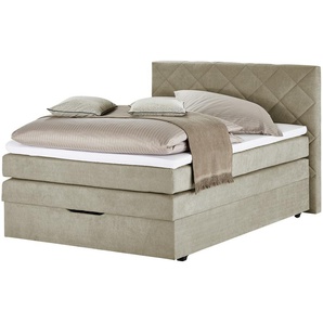 Boxspringbett  Princess ¦ beige ¦ Maße (cm): B: 132 H: 116