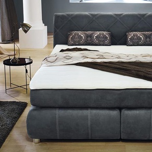 Boxspringbett Rebecca, grau, 180 x 200 cm