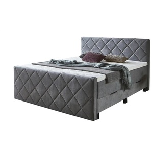 Boxspringbett  Shropshire ¦ grau ¦ Maße (cm): B: 180 H: 112