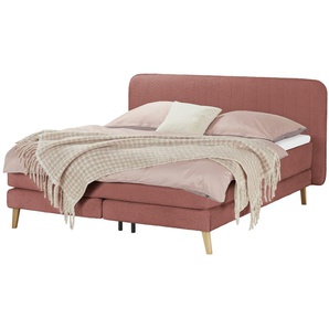 Boxspringbett  Stoke ¦ rot ¦ Maße (cm): B: 187 H: 111
