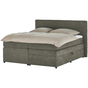 Boxspringbett mit Bettkasten Suffolk ¦ braun ¦ Maße (cm): B: 204 H: 124