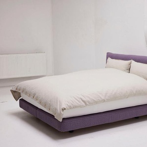 Boxspringbett TOM TAILOR HOME CLOUD NINE BOX Komplettbetten Gr. Bouclé SCO, Liegefläche B/L: 140 cm x 200 cm Betthöhe: 24 cm, Gewicht bis: 100 kg + 100 kg H3 + H3, 5-Zonen-Tonnentaschen-Federkernmatratze, lila (amethyst sco 18) Boxspringbetten ohne