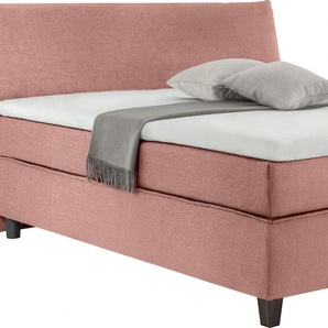 Boxspringbett TOM TAILOR COLOR BOX Komplettbetten Gr. Struktur fein TBO ohne TOM TAILOR Print, Liegefläche B/L: 140 cm x 200 cm, Gewicht bis: 80 kg H2, 5-Zonen-Tonnentaschen-Federkernmatratze, rosa (blush tbo 27) Boxspringbetten ohne Bettkasten