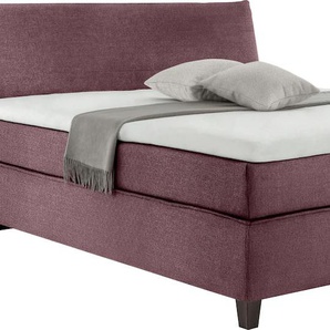 Boxspringbett TOM TAILOR HOME COLOR BOX Komplettbetten Gr. Struktur fein TBO ohne TOM TAILOR Print, Liegefläche B/L: 160 cm x 200 cm, Gewicht bis: 100 kg H3, 5-Zonen-Tonnentaschen-Federkernmatratze, lila (mauve tbo 107) Boxspringbetten ohne Bettkasten