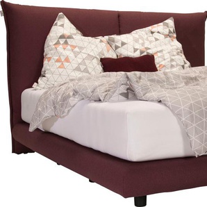 Boxspringbett TOM TAILOR HOME SOHO PILLOW BOX Komplettbetten Gr. Struktur fein TBO, Liegefläche B/L: 140 cm x 200 cm, Gewicht bis: 80 kg H2, 5-Zonen-Tonnentaschen-Federkernmatratze, lila (mauve tbo 107) Boxspringbetten ohne Bettkasten in Schwebeoptik,