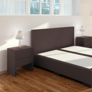 Boxspringbett William ohne Matratze 160 x 210 cm Braun