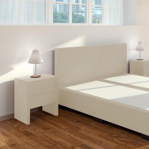 Boxspringbett William ohne Matratze 180 x 200 cm Vanille
