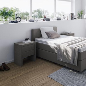 Boxspringbett XXL 120 x 220 cm Anthrazit