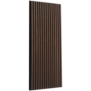 Boxxx Akustikpaneel, Schwarz, Walnuss, Holz, Kunststoff, Holzwerkstoff, Pappel, Abachi, furniert, 60x120x2.1 cm, Tapeten & Wandverkleidungen, Akustikpaneele
