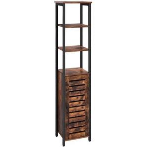 Boxxx Aufbewahrungsregal , Braun, Schwarz , Holzwerkstoff , Vintage , 4 Fächer , 37x167x30 cm , Beimöbel erhältlich, stehend , Ordnen & Aufbewahren, Aufbewahrungsboxen