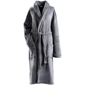 Boxxx Bademantel Milano, Anthrazit, Textil, Uni, Badtextilien, Bademäntel, Bademäntel Damen