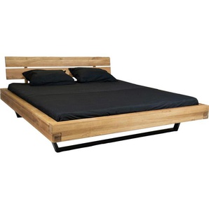 Boxxx Balkenbett, Holz, Eiche, massiv, 180x200 cm, Schlafzimmer, Betten, Doppelbetten