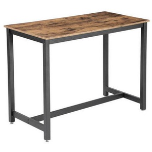 Boxxx Bartisch, Braun, Schwarz, Metall, Holzwerkstoff, teilmassiv, 60x90x120 cm, Esszimmer, Tische, Stehtische