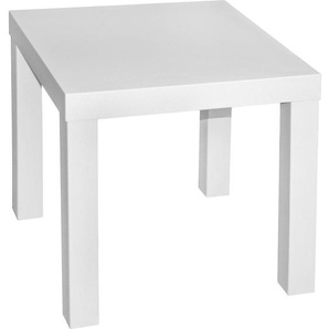 Boxxx Beistelltisch, Weiß, Holzwerkstoff, quadratisch, eckig, 39x40x39 cm, Wohnzimmer, Wohnzimmertische, Beistelltische