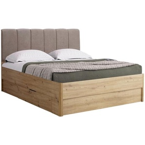 Boxxx Bett, Eiche Artisan, 140x200 cm, Schlafzimmer, Betten, Einzelbetten