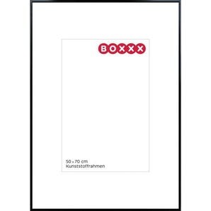 Boxxx Bilderrahmen, Schwarz, Kunststoff, Glas, 51.3x71.3x1.4 cm, Bilder und Zubehör, Bilderrahmen, Bilderrahmen Kunststoff