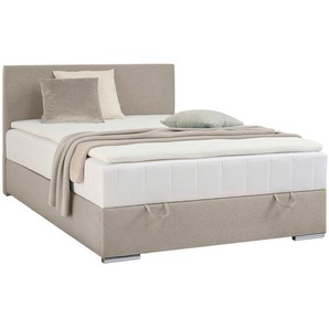 Boxxx Boxbett, Sand, Textil, H3, Höhe ca. 22 cm, 120x200 cm, Topper durchgehend, in verschiedenen Größen erhältlich, Matratze durchgehend,