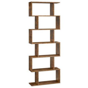 Boxxx Bücherwand, Braun, Holzwerkstoff, Vintage, 70x190.5x24 cm, Typenauswahl, Beimöbel erhältlich, stehend, Wohnzimmer, Regale, Bücherregale