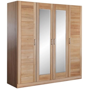 Boxxx Drehtürenschrank, Kernbuche, Holzwerkstoff, Kernbuche, teilmassiv, 7 Fächer, 202x205x60 cm, in verschiedenen Größen erhältlich, Schlafzimmer, Kleiderschränke, Drehtürenschränke