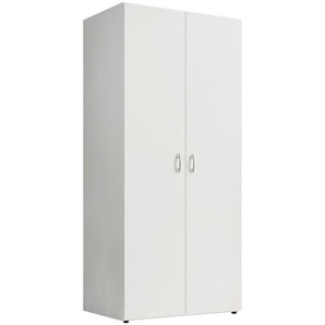 Boxxx Drehtürenschrank, Weiß, Holzwerkstoff, 1 Fächer, 81x177x51 cm, Schlafzimmer, Kleiderschränke, Drehtürenschränke