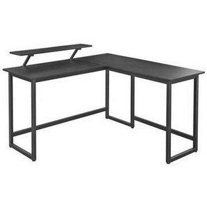Boxxx Eckschreibtisch, Schwarz, Metall, Holzwerkstoff, Vintage, Flachrohr, 130x92.2x140 cm, Arbeitszimmer, Schreibtische, Eckschreibtische