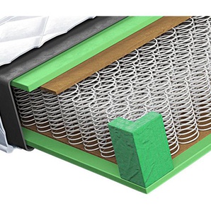 Boxxx Federkernmatratze, Weiß, Textil, H4, 140x200 cm, Oeko-Tex® Standard 100, atmungsaktiv, alternative Größen erhältlich, Schlafzimmer