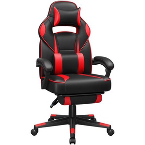 Boxxx Gamingstuhl, Rot, Schwarz, Textil, Drehkreuz, 67x126x66 cm, Typenauswahl, Wippfunktion, inklusive Armlehnen, ergonomische Rückenlehne, Kinder- & Jugendzimmer, Jugendmöbel, Gamingstühle