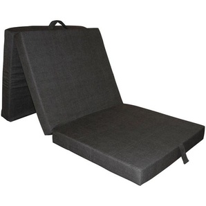 Boxxx Klappmatratze, Dunkelgrau, Textil, H2, 70x190 cm, Oeko-Tex® Standard 100, wendbar, Tragegriffe, Schlafzimmer, Matratzen Shop, Matratzen,