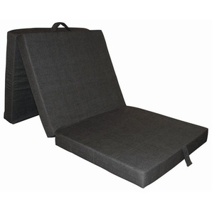 Boxxx Klappmatratze, Dunkelgrau, Textil, H2, 70x190 cm, Oeko-Tex® Standard 100, wendbar, Tragegriffe, Schlafzimmer, Matratzen Shop, Matratzen,