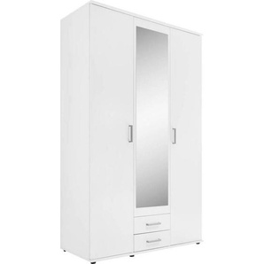 Boxxx Kleiderschrank, Weiß, Kunststoff, 4 Fächer, 2 Schubladen, 120x196x53.5 cm, Blauer Engel, BQ - Bündnis für Qualität, Made in Germany,