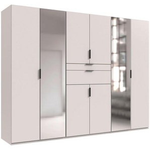 Boxxx Kleiderschrank, Weiß, Metall, 4 Fächer, 2 Schubladen, 270x210x58 cm, BQ - Bündnis für Qualität, Made in Germany, DIN EN ISO 9001, in verschiedenen Größen erhältlich, Schlafzimmer, Kleiderschränke, Drehtürenschränke
