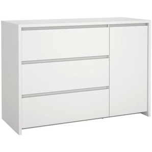 Boxxx Kommode, Weiß, Holzwerkstoff, 2 Fächer, 3 Schubladen, 119x84x48 cm, Fsc, Made in Denmark, Typenauswahl, Beimöbel erhältlich, stehend,