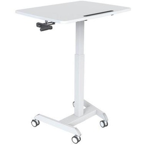 Boxxx Laptoptisch, Weiß, Metall, rechteckig, eckig, 60x80-130 cm, höhenverstellbar, Arbeitszimmer, Schreibtische, PC- & Computertische