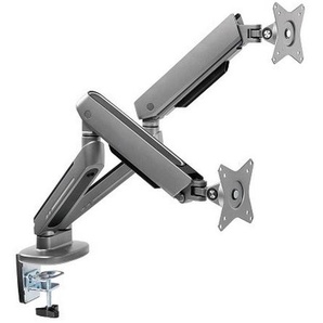 Boxxx Monitor-Halterung, Dunkelgrau, Metall, Kunststoff, 105x62.2x15.2 cm, 360° drehbar, breitenverstellbar, höhenverstellbar, Arbeitszimmer, Bürozubehör