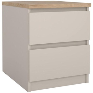 Boxxx Nachtschrank, Kaschmir, Eiche, Holzwerkstoff, 2 Schubladen, 40.4x49.5x50 cm, Made in Denmark, FSC Mix, Zubehör
