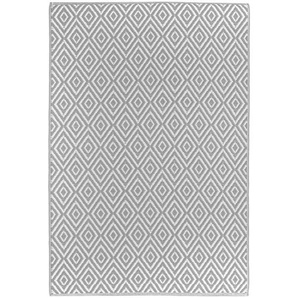 Boxxx Outdoorteppich Ibiza, Grau, Weiß, Textil, Graphik, rechteckig, 90x150 cm, in verschiedenen Größen erhältlich, Teppiche & Böden, Teppiche,