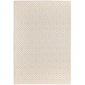 Boxxx Outdoorteppich Ibiza, Weiß, Beige, Textil, Graphik, rechteckig, 160x230 cm, in verschiedenen Größen erhältlich, Teppiche & Böden, Teppiche, Outdoorteppiche