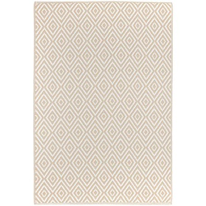 Boxxx Outdoorteppich Ibiza, Weiß, Beige, Textil, Graphik, rechteckig, 90x150 cm, in verschiedenen Größen erhältlich, Teppiche & Böden, Teppiche,