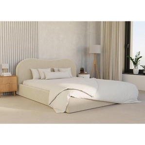 Boxxx Polsterbett, Beige, Holz, Metall, Birke, Schichtholz, 140x200 cm, Bettkasten, gepolstertes Kopfteil, in verschiedenen Größen erhältlich, Schlafzimmer, Betten, Polsterbetten