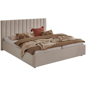 Boxxx Polsterbett, Beige, Textil, 180x200 cm, Reach, Stoffauswahl, in verschiedenen Größen erhältlich, Schlafzimmer, Betten, Polsterbetten
