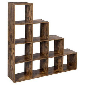 Boxxx Raumteiler, Braun, Baltimore, Holzwerkstoff, 5 Fächer, 129.5x129.5x29 cm, Wohnzimmer, Raumteiler & Paravents, Raumteiler