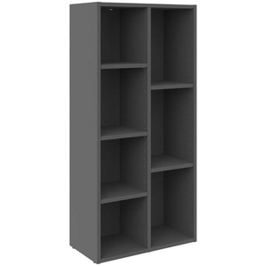 Boxxx Regal, Anthrazit, Holzwerkstoff, 5 Fächer, 50x106x26 cm, stehend, Wohnzimmer, Regale, Bücherregale