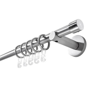 Boxxx Rundstangengarnitur, Edelstahl, Metall, 160 cm, Wohntextilien, Gardinen & Vorhänge, Gardinen-Stangen
