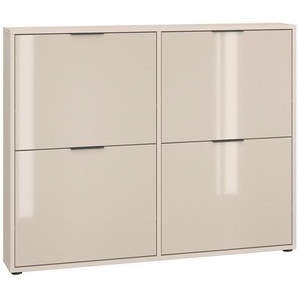 Boxxx Schuhkipper, Kaschmir, Metall, 118x93x17 cm, Typenauswahl, Beimöbel erhältlich, stehend, Garderobe, Schuhaufbewahrung, Schuhkipper